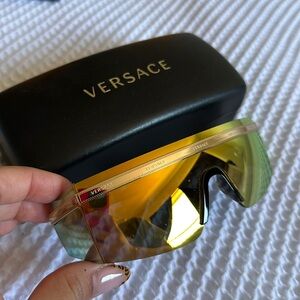 Versace shield sunglasses